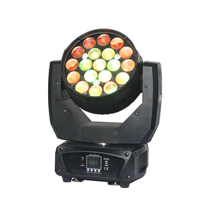 Luz de lavado de cabeza móvil con zoom LED de 19 × 15 W
