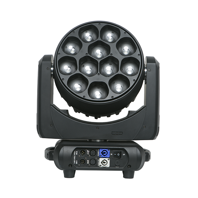 Luz de cabeza móvil con zoom LED de 12 × 40 W